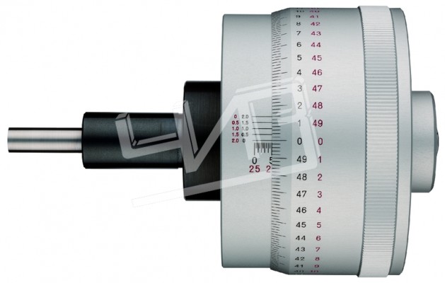Головка микрометрическая МГ- 25 0,0005 с невращ.винт сверхбольш.барабан двунапр.шк. 153-301 Mitutoyo