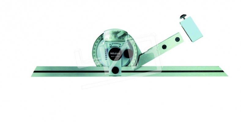 Угломер нониусный  0- 90°-0  5' (150/300мм, 60°, 45°, 30°) универсальный с лупой 187-901 Mitutoyo