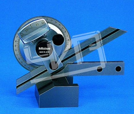 Угломер нониусный  0- 90°-0  5' (150/300мм, 60°, 45°, 30°) универсальный с лупой 187-901 Mitutoyo