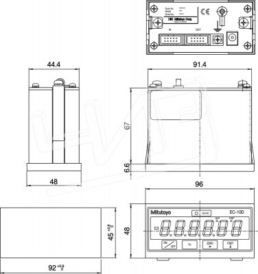 Блок индикации EС изм.головок 542-007D Mitutoyo