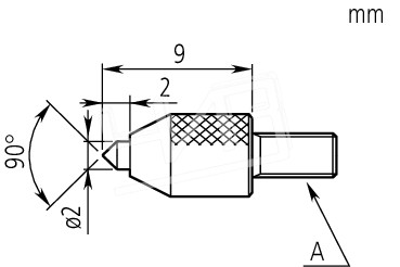 Наконечник твердосплавный 120068 Mitutoyo