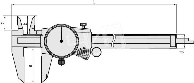 Штангенциркуль ШЦК-1- 12" 0,001" с круговой шкалой 505-720 Mitutoyo