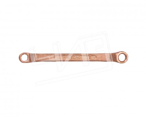 Ключ накидной двусторонний  7x 8 омедненный SITOMO
