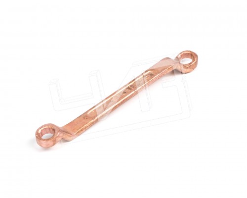 Ключ накидной двусторонний  7x 8 омедненный SITOMO