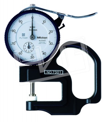 Толщиномер индикаторный ТР  0- 10 0,01 (30мм) ножевидные нак., ручной 7301 Mitutoyo