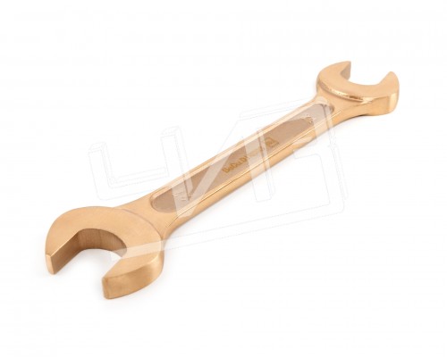 Ключ гаечный рожковый двусторонний 24х27 искробезопасный сплав BeCu 146-2427,  HORTZ