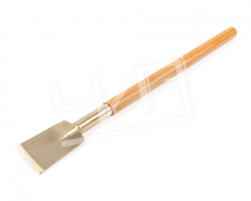 Молоток слесарный квадратный боек 0,5 кг латунь рукоятка дерево искробезопасный,  HORTZ