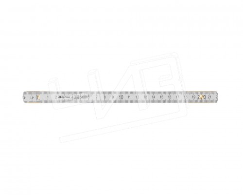 Метр складной  1м (алюминиевый)