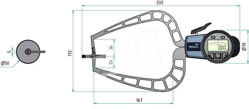 Кронциркуль цифровой 209-920 Mitutoyo