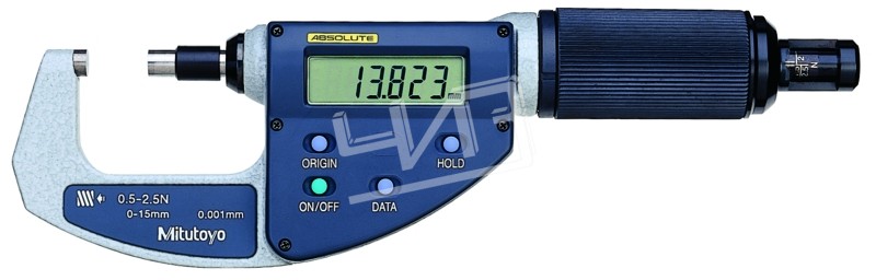 Микрометр МКЦ-  15 0,001 электронный (0-15) 4-кнопочный с невращ.винтом,быстр.подача 0,5-2,5N 227-201 Mitutoyo