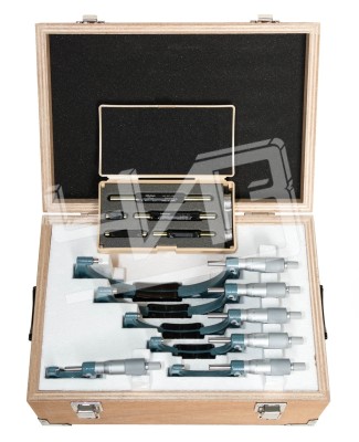 Набор микрометров 300 0,01 (150-300) (6шт.), меры установочные (6шт.) 103-915-10 Mitutoyo