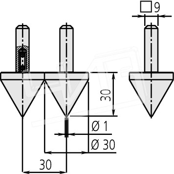 Вставка измерительная 07CZA044 Mitutoyo