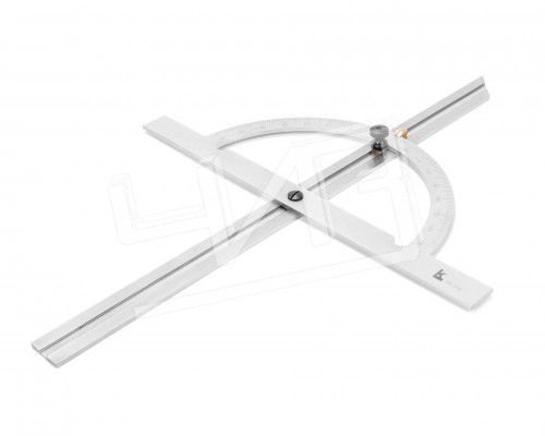 Угломер нониусный 10-170° (200x400мм 1°) регулир.рейка