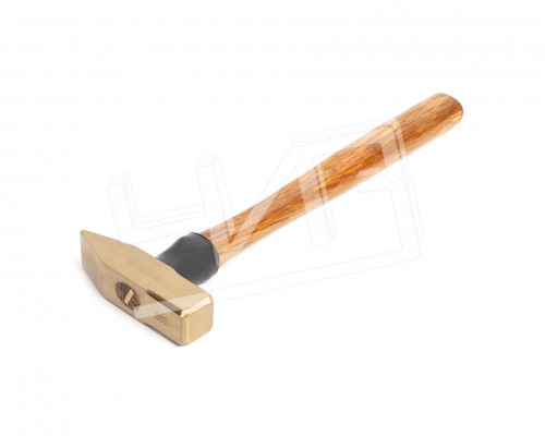 Молоток сл. 0.2 кв/боек сплав AlCu искробезопасный с дер. рукояткой  HORTZ