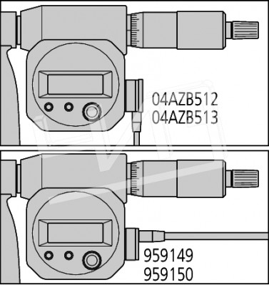 Микрометр МКЦ- 500 0,001 электронный (400-500) 3-кн. со сменными пятками 340-521 Mitutoyo
