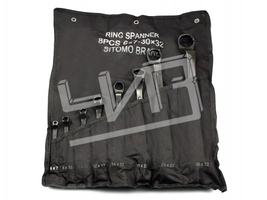 Набор ключей накидн.двуст. 6шт. (8-30) брез.сум.SITOMO