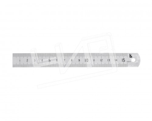 Линейка измерительная  150х19мм металлическая (госреестр № 74468-19)с поверкой КЛБ*