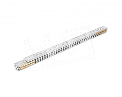 Метр складной  1м (алюминиевый)