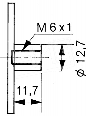 Крышка задняя с проушиной для измер.головки серия DG2 101040 Mitutoyo