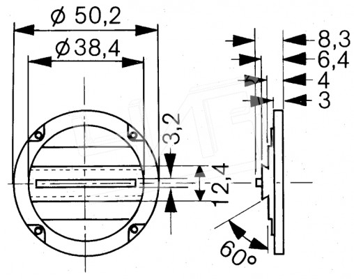 Крышка задняя с проушиной для измер.головки серия DG2 101040 Mitutoyo