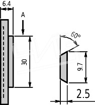 Крышка задняя с проушиной для измер.головки серия DG2 101040 Mitutoyo