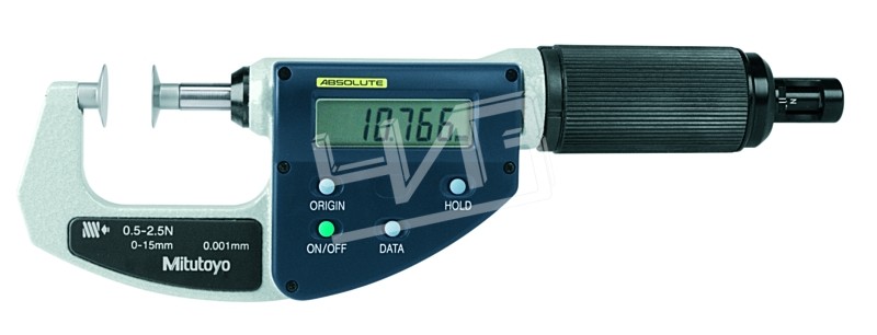 Микрометр д/мягк.материалов МТЦМ-10 0,001 электронный 2-10N 227-223 Mitutoyo