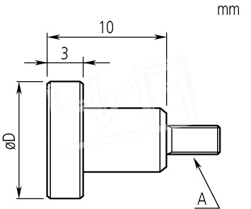 Наконечник стальной 131365 Mitutoyo