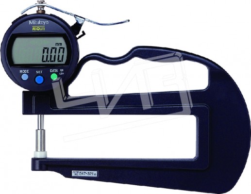 Толщиномер индикаторный электронный ТРЦ  0- 10 0,01 (120мм) диск.керам.нак., ручной 547-321 Mitutoyo